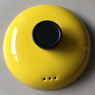 彩色陶瓷砂锅盖子配件橙黄色粉色汤锅炖锅盖子电炖盖药壶盖