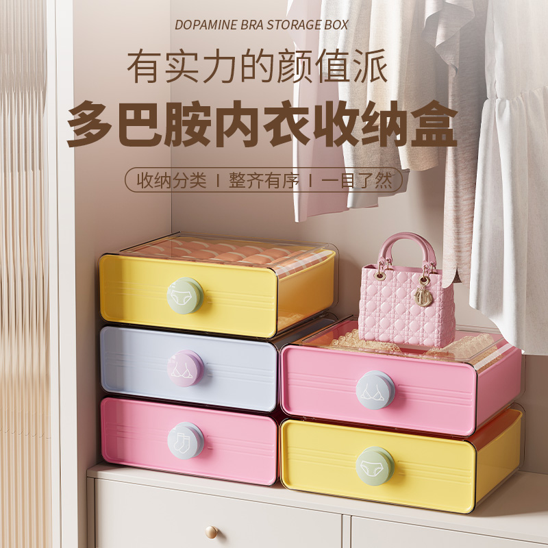 【黑盒新品】多巴胺内衣内裤收纳