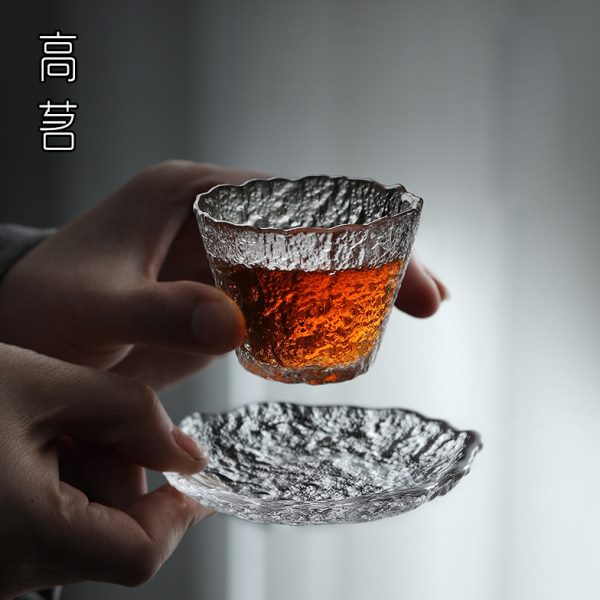 茶具配件品茗杯日式杯垫垫玻璃功夫茶杯杯托茶道创意茶托隔热禅意