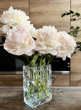 HUNTE品牌集合店 轻奢水晶花瓶轻奢客餐厅装饰品摆件插花瓶家居