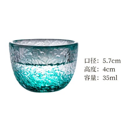 DA01日式清酒杯九宫格琉璃彩鸡尾酒F杯玻璃杯冷萃杯品茗杯功夫茶