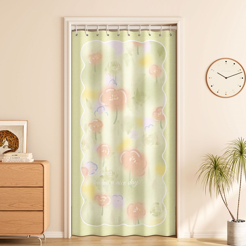 门帘隔断帘免打孔家用2025A新款试衣间卧室卫生间厨房遮挡帘子