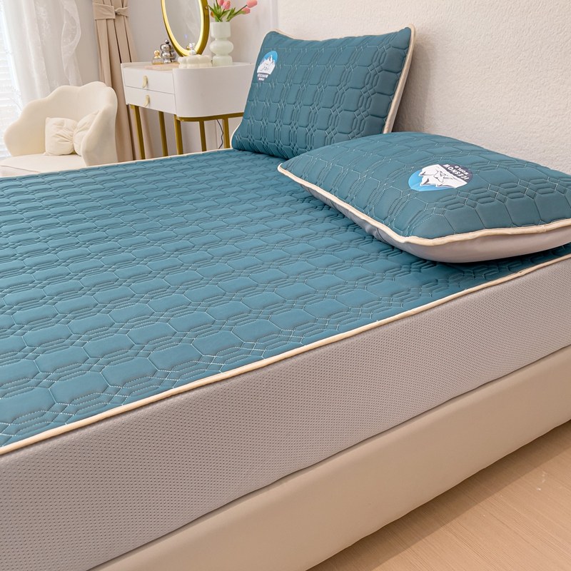 乳胶凉席三件套冰丝席床笠款夏季可水洗高端空调席冰凉垫席子防滑,床上用品,乳胶席,淘宝优惠券,粉丝福利购,淘宝优惠卷