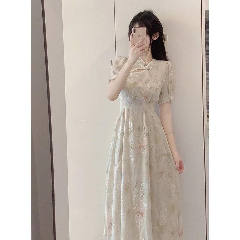 2025新款高端气质新中式国风改良版旗袍少女年轻款连衣裙子女夏季