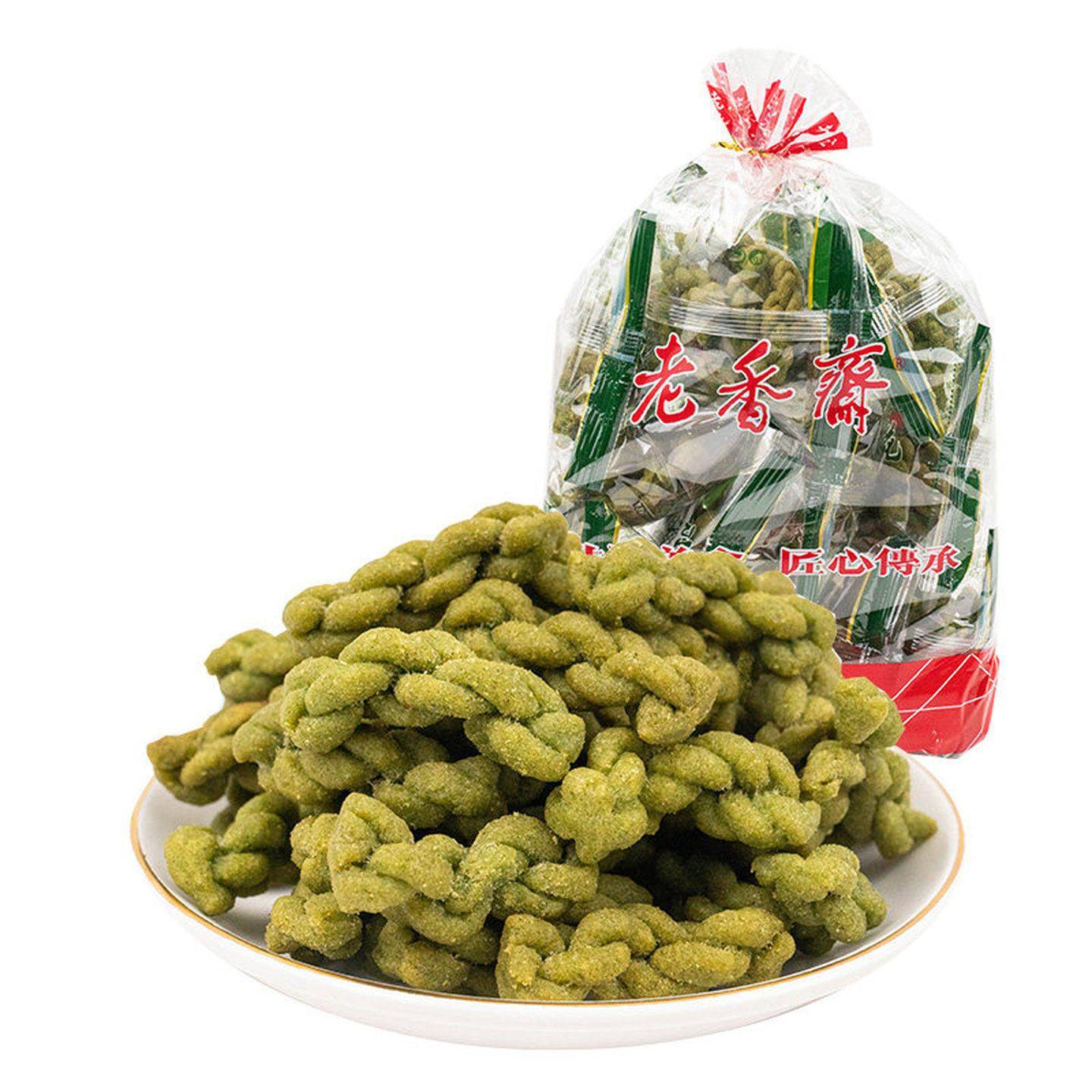 老香斋苔条麻花500g 上海特产海苔小麻花 袋装中式油炸零嘴