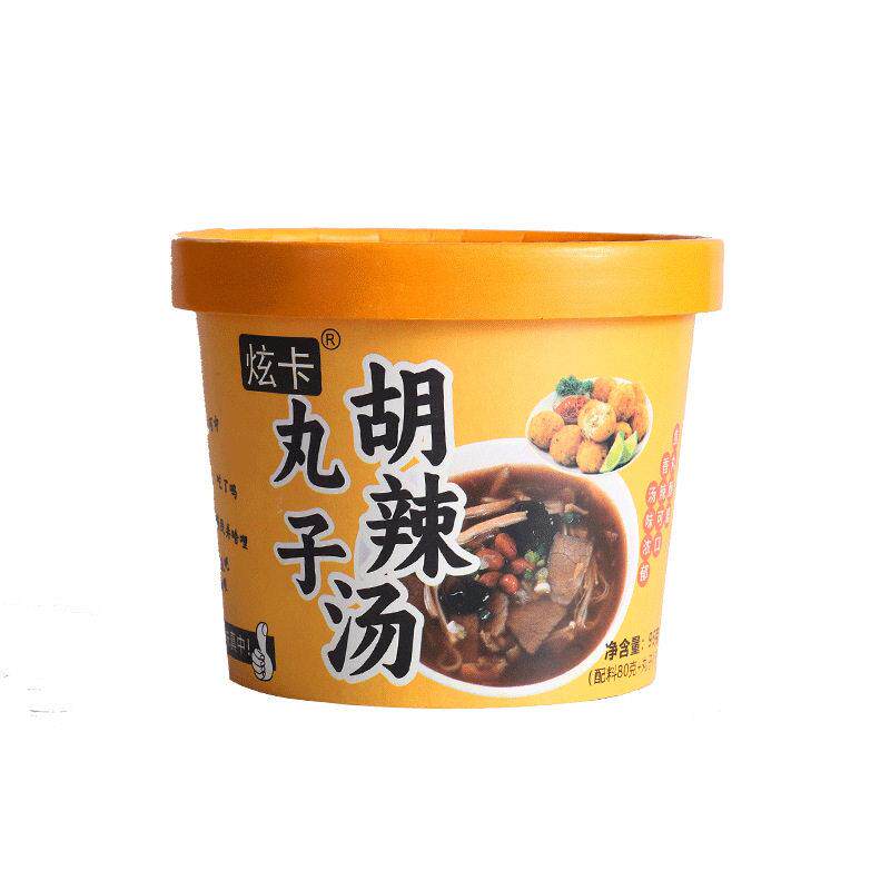新货丸子胡辣汤桶装正宗河南特产方便速食冲泡免煮早餐夜宵食品