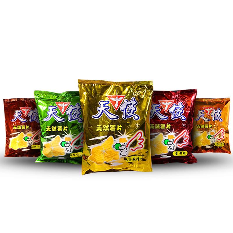 云南贵州天使土豆片 薯片椒香麻辣味 儿时经典怀旧休闲零食大礼包