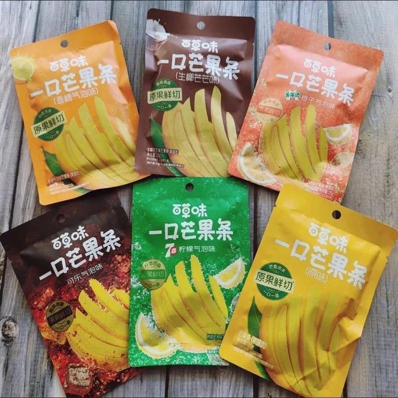 一口芒果条25g生椰香橙味