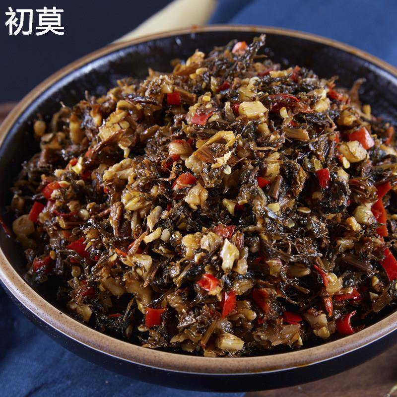 湖南特产网红下饭菜鱼乐味视小瓶乡里外婆菜农家手工酱腌菜香辣