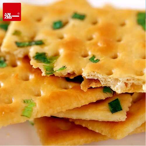 新货泓一香葱饼干整箱咸味酥脆饼干办公室解馋零食早餐营养休闲零