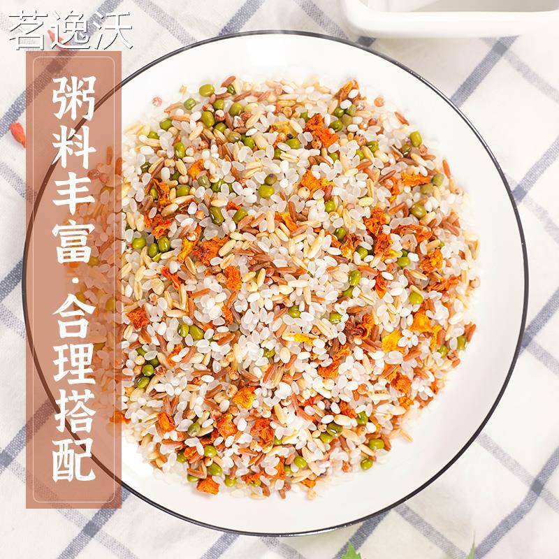 溢田 7+7日粥张芳杂粮粥红枣黑米糯米麦仁胚芽粥 60g*14包