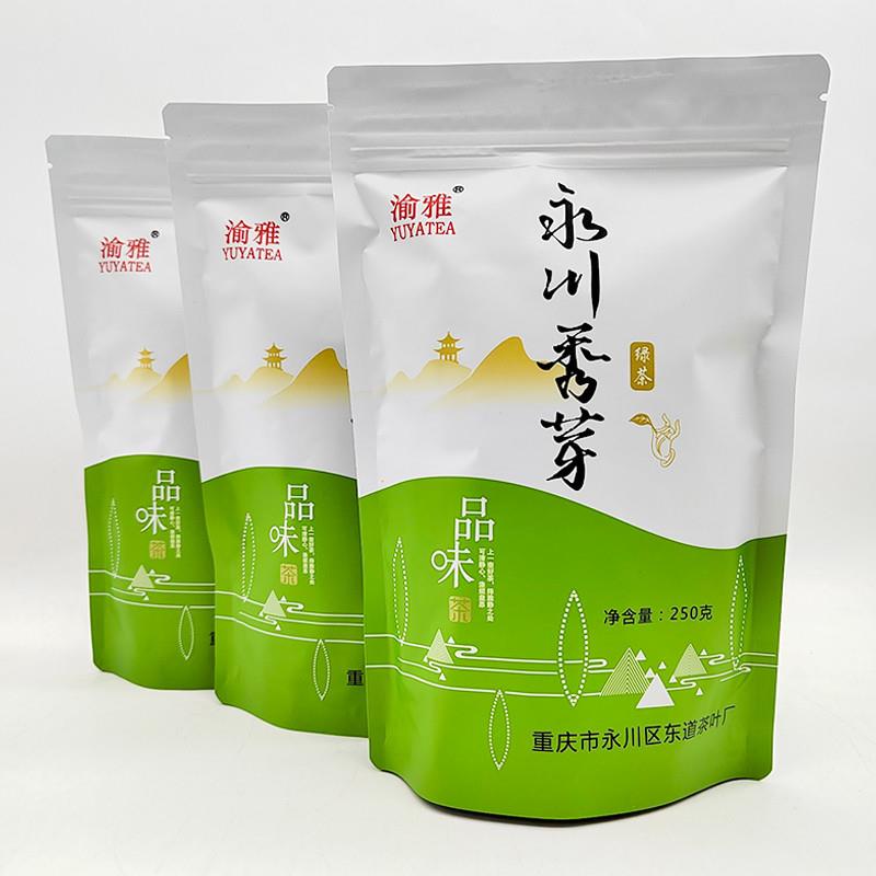 渝雅永川秀芽250g袋装明前炒青绿茶家用商用重庆特产永川绿茶包邮