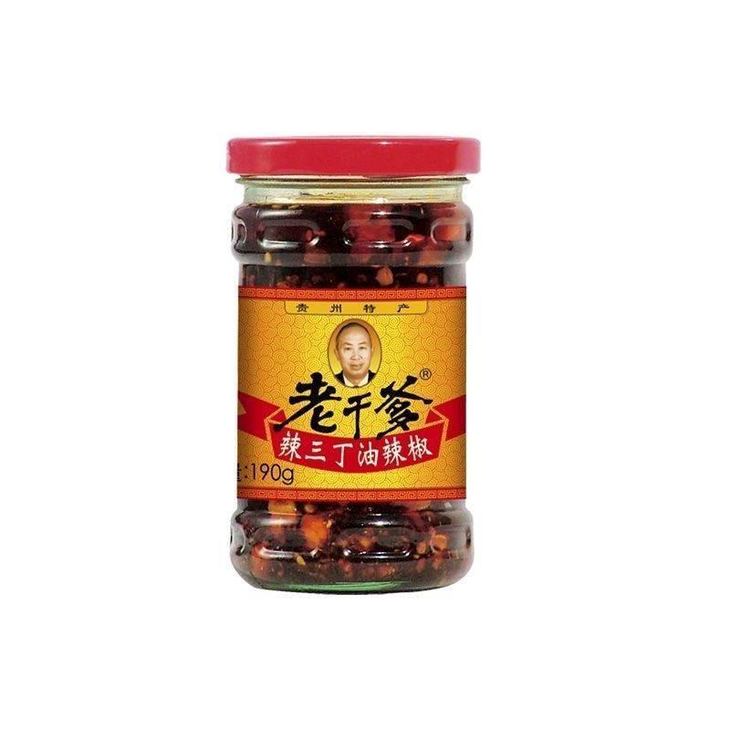 老干爹辣三丁油辣椒拌饭酱贵州特产自制麻辣香辣超辣凉拌秘制家用