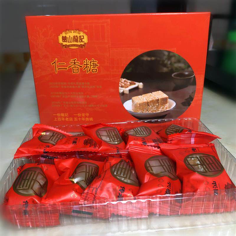 潮汕特产葛山龙记仁香糖芝