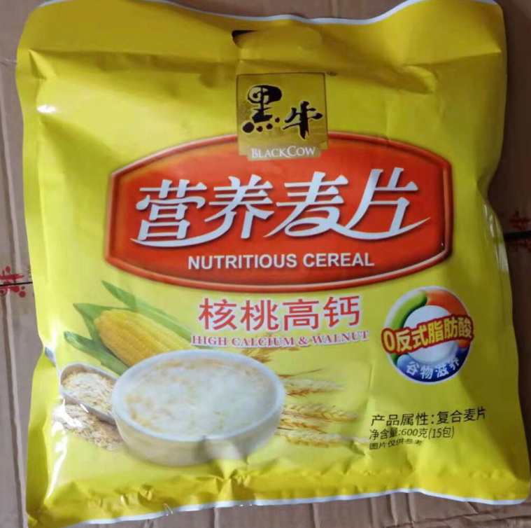 折扣黑牛牛奶高钙燕麦片袋