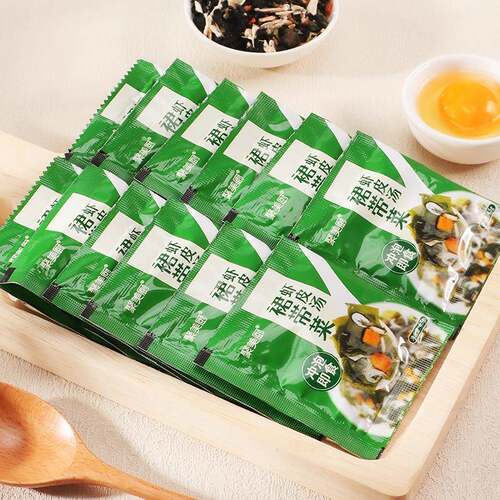 裙带菜虾皮汤包速食汤海带汤冲泡即食小包紫菜汤料包蔬菜汤速溶汤