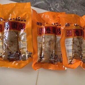 新货包邮安徽皖北美食萧县卷面皮裹凉皮香辣卷面皮真空包装