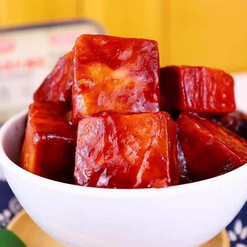 新鲜大块豆腐乳红豆腐红方霉豆腐老式腐乳酱豆腐下饭菜盒子装咸菜