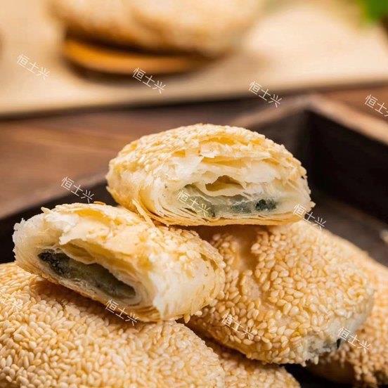 新货常州特产香酥小麻糕芝麻烧饼早餐半成品椒盐香甜面食商用手工图片