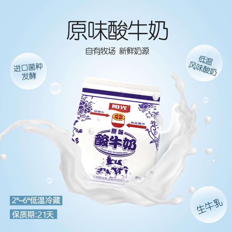 阳光草莓酸牛奶232g*12盒低温法式风味酸奶多种口味整箱