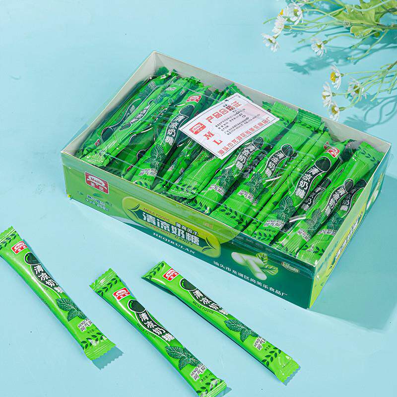 美乐清凉薄荷奶糖盒装休闲