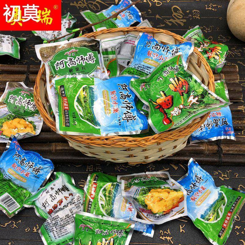 阿高师傅油炒萝卜干/航空小菜/榨菜片榨菜丝酱菜下饭菜200g*3/6/9