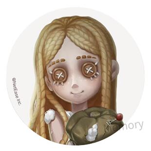 第五人格周边小女孩白底吧唧徽章马口铁同人谷子装饰胸针送礼物