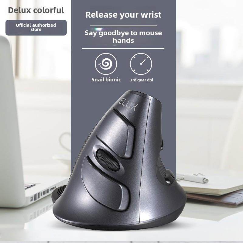 包邮多彩M618垂直鼠标静音充电蓝牙无线直立式侧握办公人体工程学