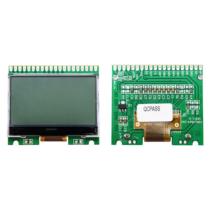 12864-386COG白底黑字st7565r液晶屏焊接LCD显示模块3.3V并口串口
