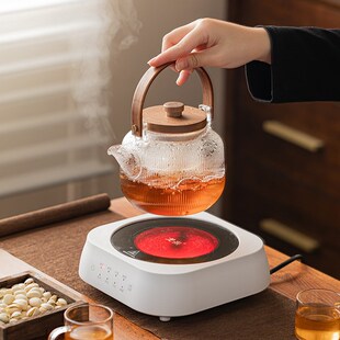 电陶炉煮茶器煮花茶耐热玻璃壶煮烧水壶围炉煮茶套装 2025新款 家用