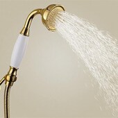 欧式 增压金色仿古铜色洒头复古顶喷莲蓬头装