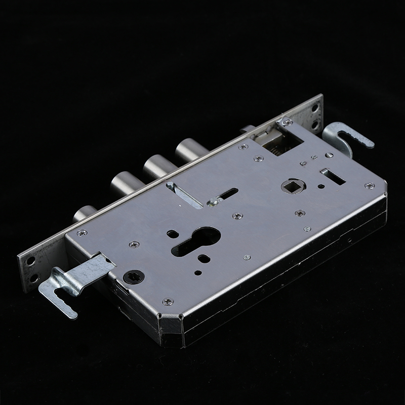 快活全自动指纹锁锁体 防盗门不锈钢大圆柱锁体*2