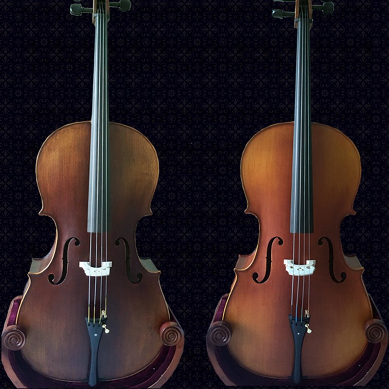 意大利风格 手工高档花纹大提琴 初学者儿童练习 摆放显档次直销