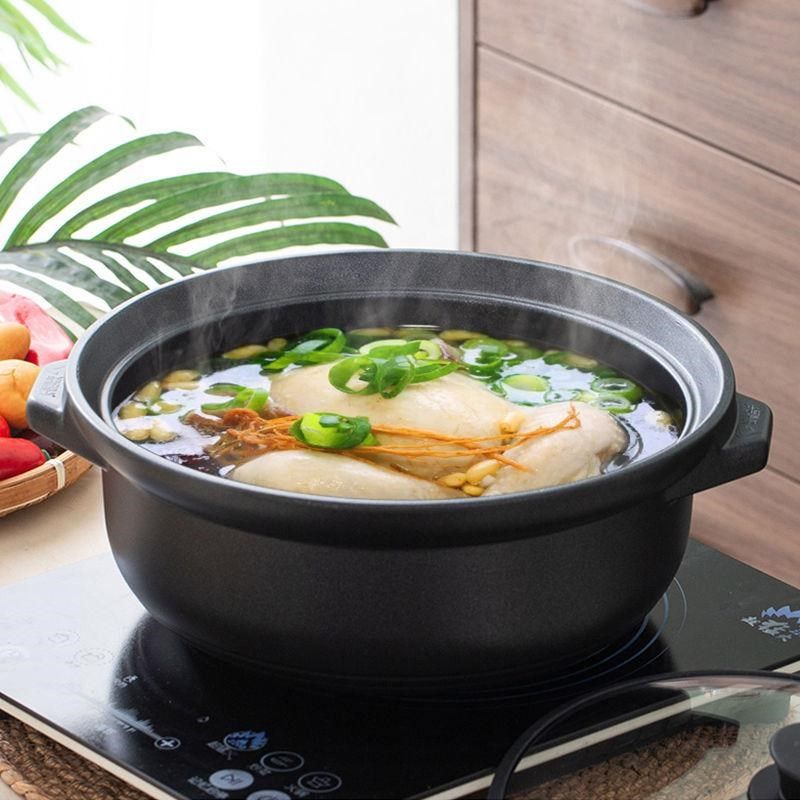 电磁炉砂锅汤煲燃气灶通用炖锅陶瓷火竹炭锅煲汤商用汤锅