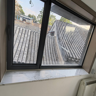 北京天然大理石窗台石定制飘窗石人造石过门石门槛石石材楼梯踏步