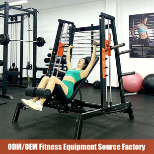 健身房专业塔式推胸训练器上斜平卧下斜推胸多功能卧推架悍马器械