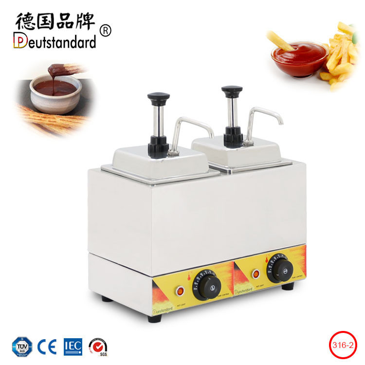 果酱保温机双缸果酱瓶加热器保温瓶果浆泵果酱泵按压出料巧克力机