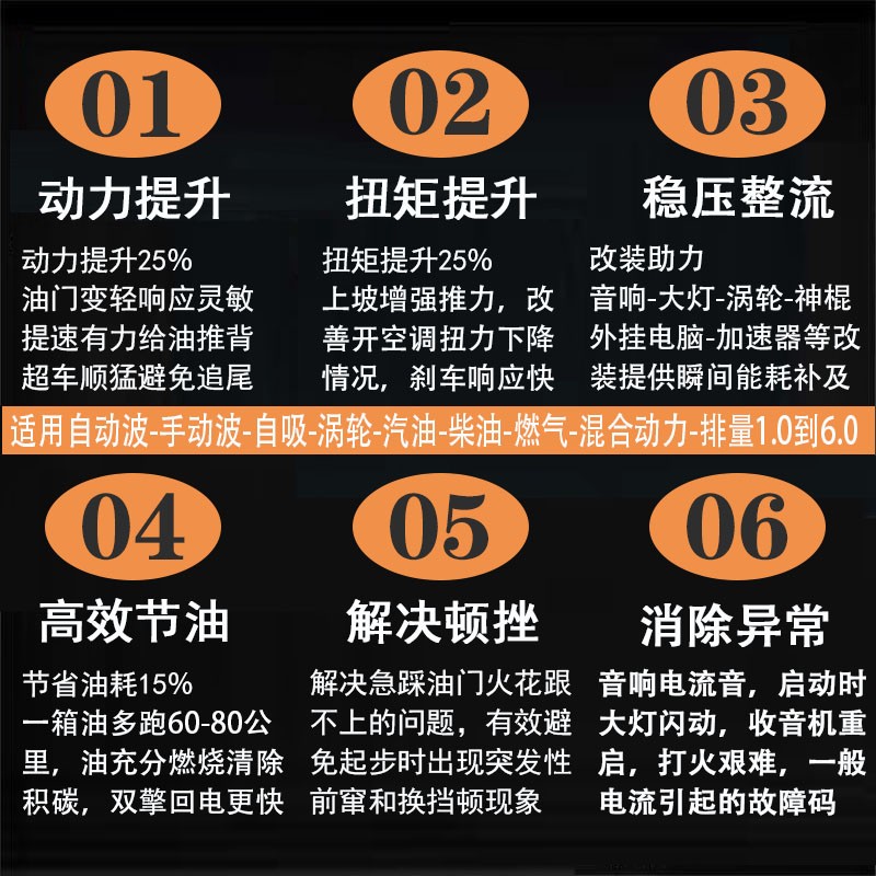 动力王子汽音响功放动力提升改电子点火增强器稳压整流器