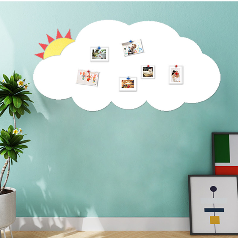创意云朵太阳毛毡板照片墙软木板幼儿园装饰留言板毛毡墙,文具电教/文化用品/商务用品,软木板/照片板/毛毡板,淘宝优惠券,粉丝福利购,淘宝优惠卷
