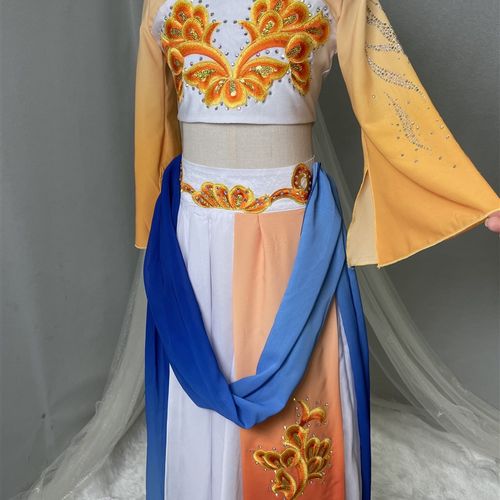 女子民族古典舞演出服装独舞豆蔻梢头少儿比赛服舞蹈表演服专业定