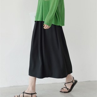 DIY半身裙长裙简单一片式 1裁剪图y纸打版 松紧 1819丹丹纸样服装