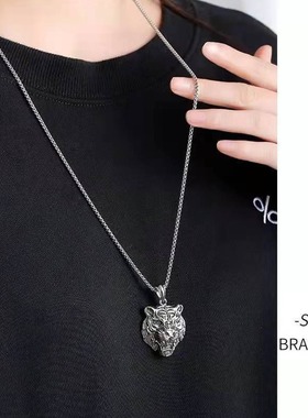 本命年老虎吊坠嘻哈男潮国潮生肖