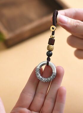 罗泰老银匠999足银祥云纯银平安