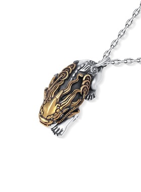 泰银项链男士高级感貔貅吊坠轻奢