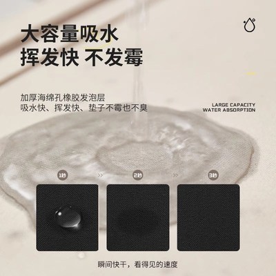 硅藻泥浴室吸水地垫卫生间厕所门口耐脏防滑脚垫高级感进门口地毯