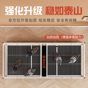 寶信鴿養(yǎng)殖籠家用帶食盒水槽加密防老鼠大型鴿籠 鴿子配對(duì)籠元