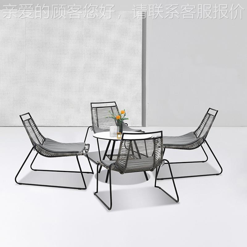 户躺外椅沙发懒5921庭院露天单人藤沙发休闲人藤编椅设计师室外阳