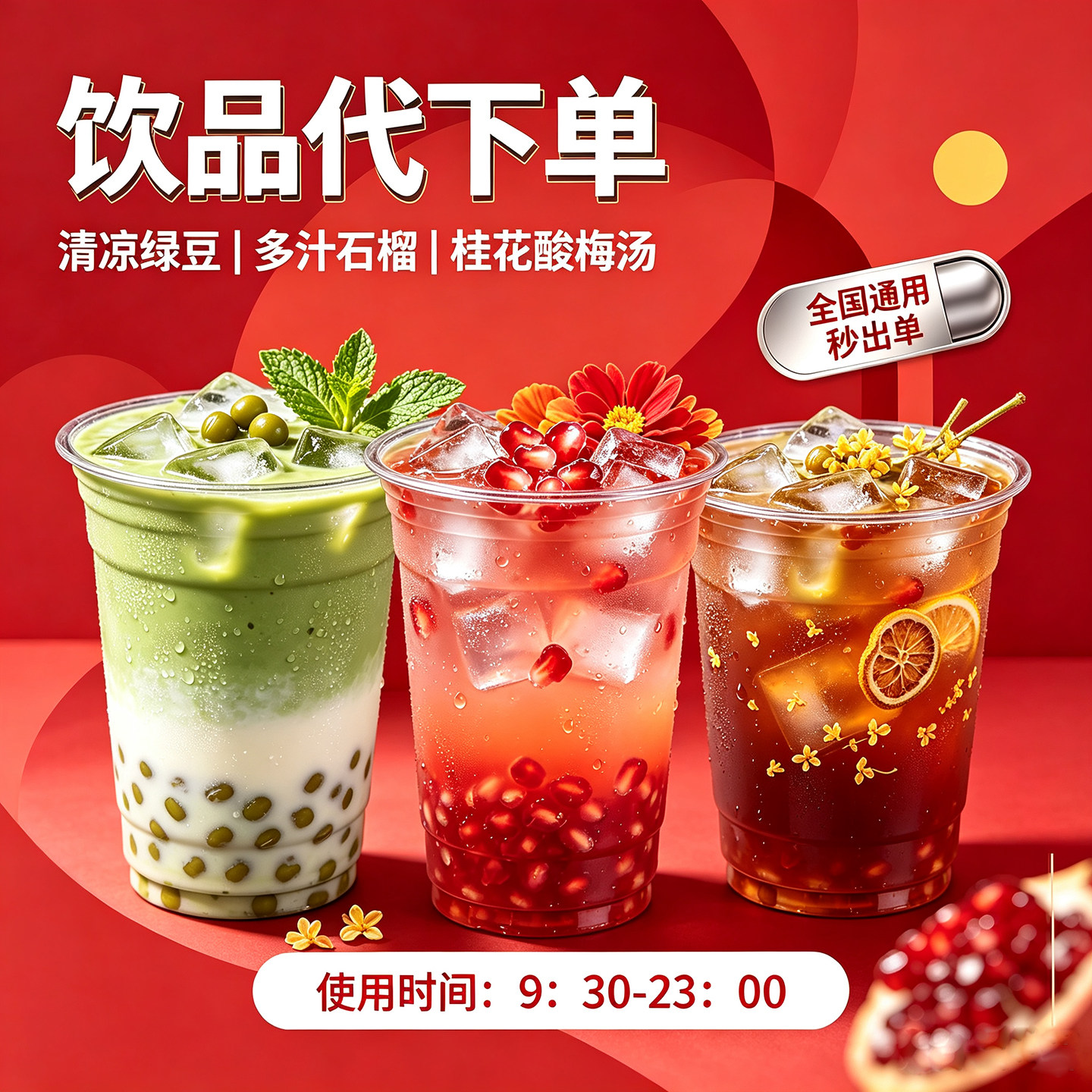 肯德基KFC大杯饮品代下单绿豆代金券/提货券
