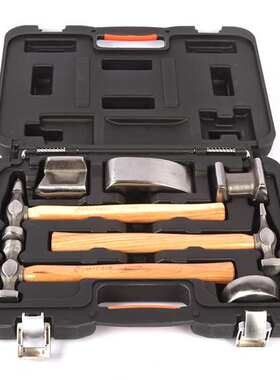 钢盾S116001 7件套钣金组套铬钒钢锤子木制耐用