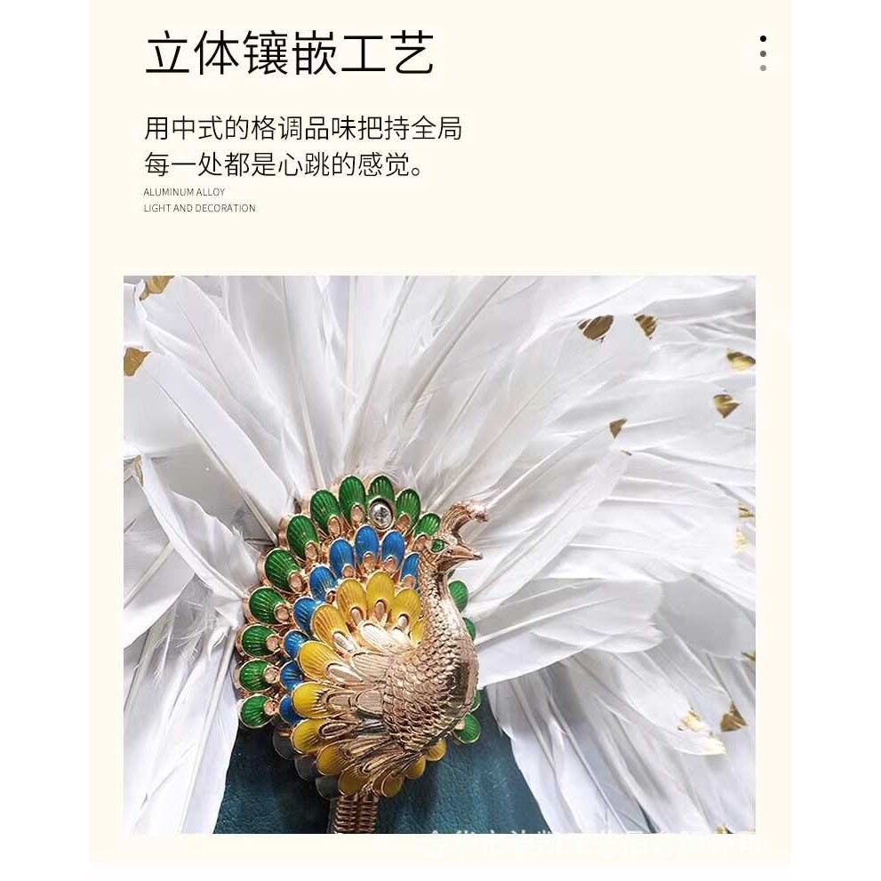 现代立体手工玄关入户实物装饰画3d客厅走廊尽头挂画菩提孔雀高端